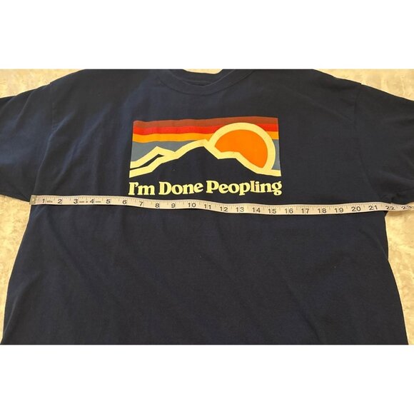 DOM It's About The Art I'm Done Peopling T-Shirt 100% Cotton Adult Size XL - Picture 9 of 13